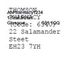 Pharmacy Address(es)